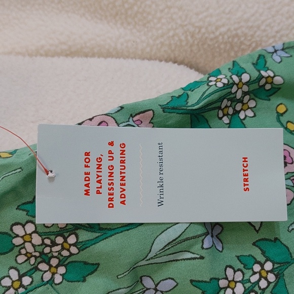 Cat & Jack wrinkle resistant green Garden stretch boys shirt M (8) NWT. - Picture 5 of 5